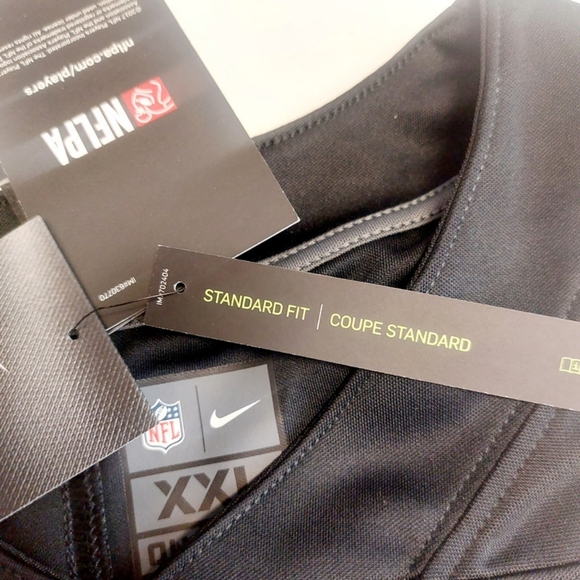 Nike Las Vegas Raiders Jersey Mens Size XXL Field Black Silver Derek Carr #4 - Picture 4 of 9